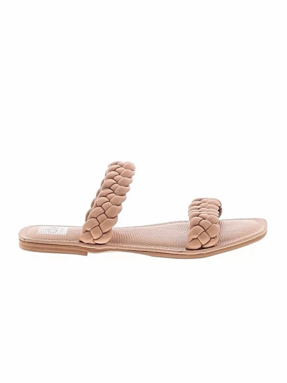 Dolce Vita Braided Double-Strap Slide Sandal in Blush